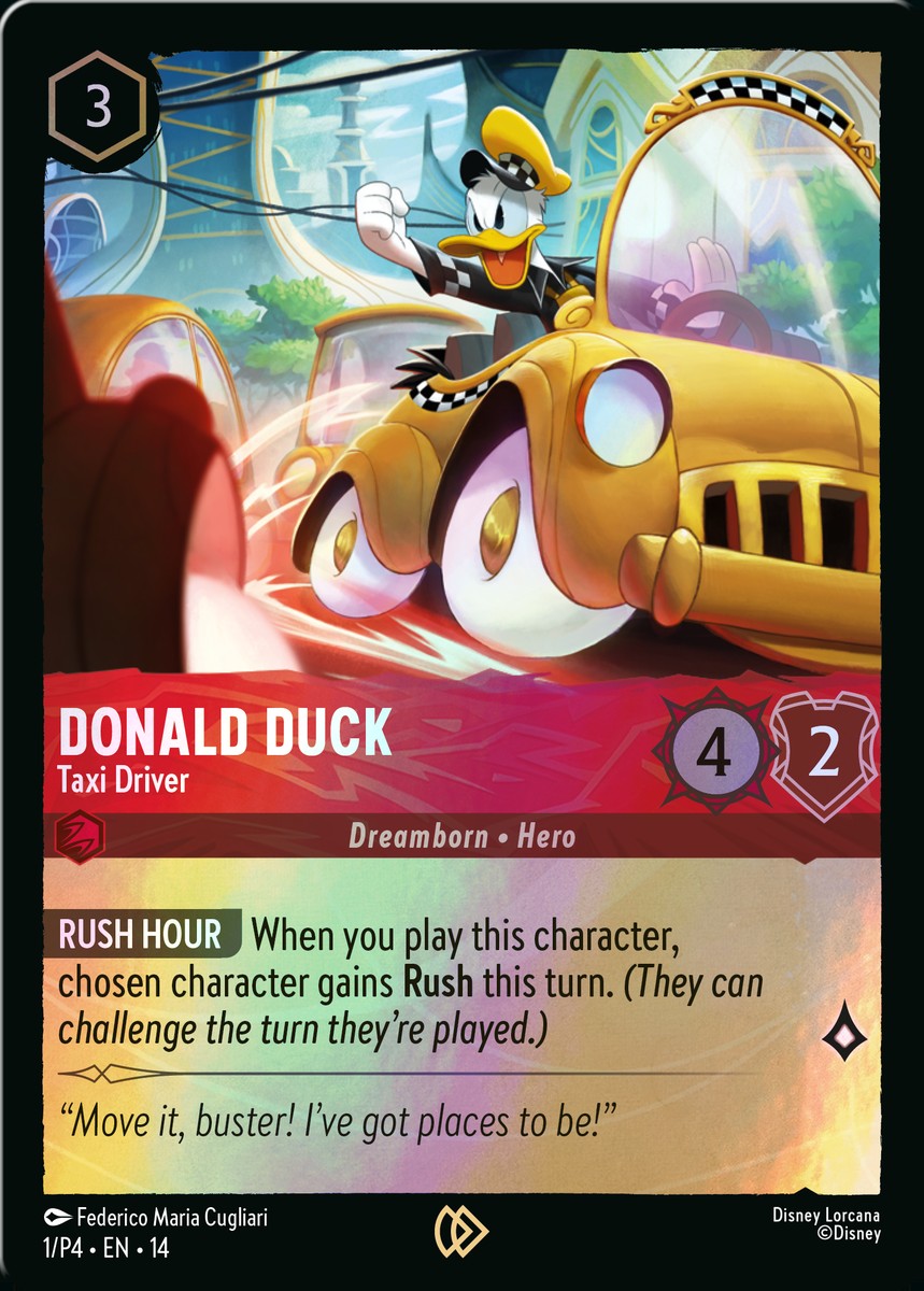 Donald Duck Taxi Driver