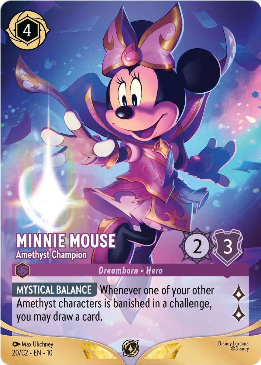 Minnie Mouse Amethyst Champion
