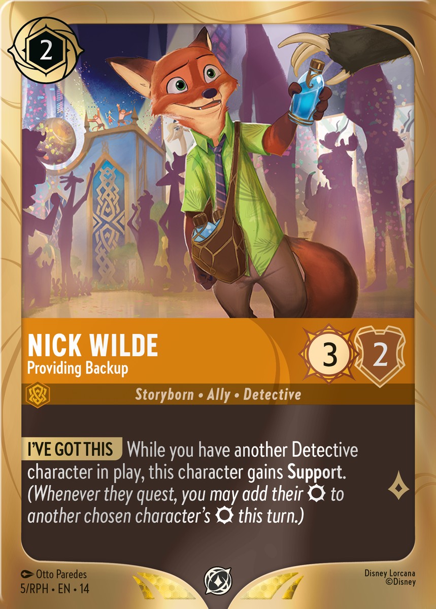 Nick Wilde Providing Backup Collection